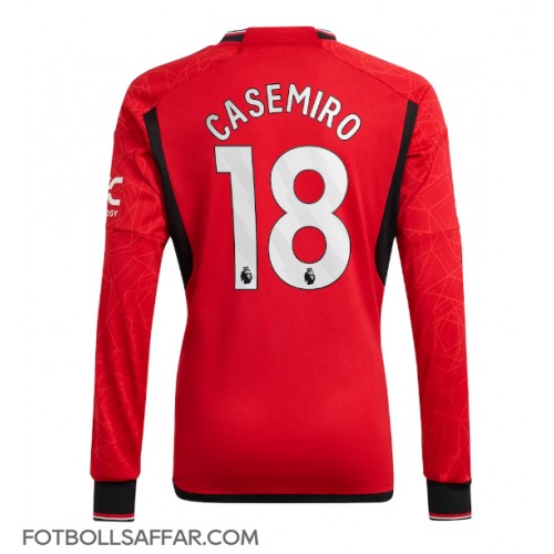 Manchester United Casemiro #18 Hemmatröja 2023-24 Långärmad